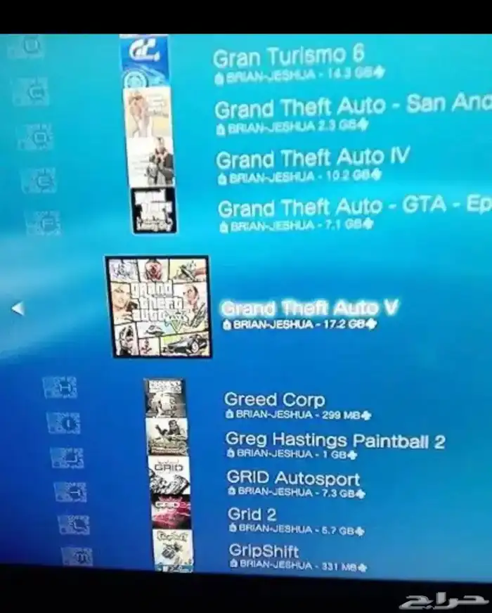 سوني 3 مهكر مع 3 مكتبات والعاب سوني 123 3