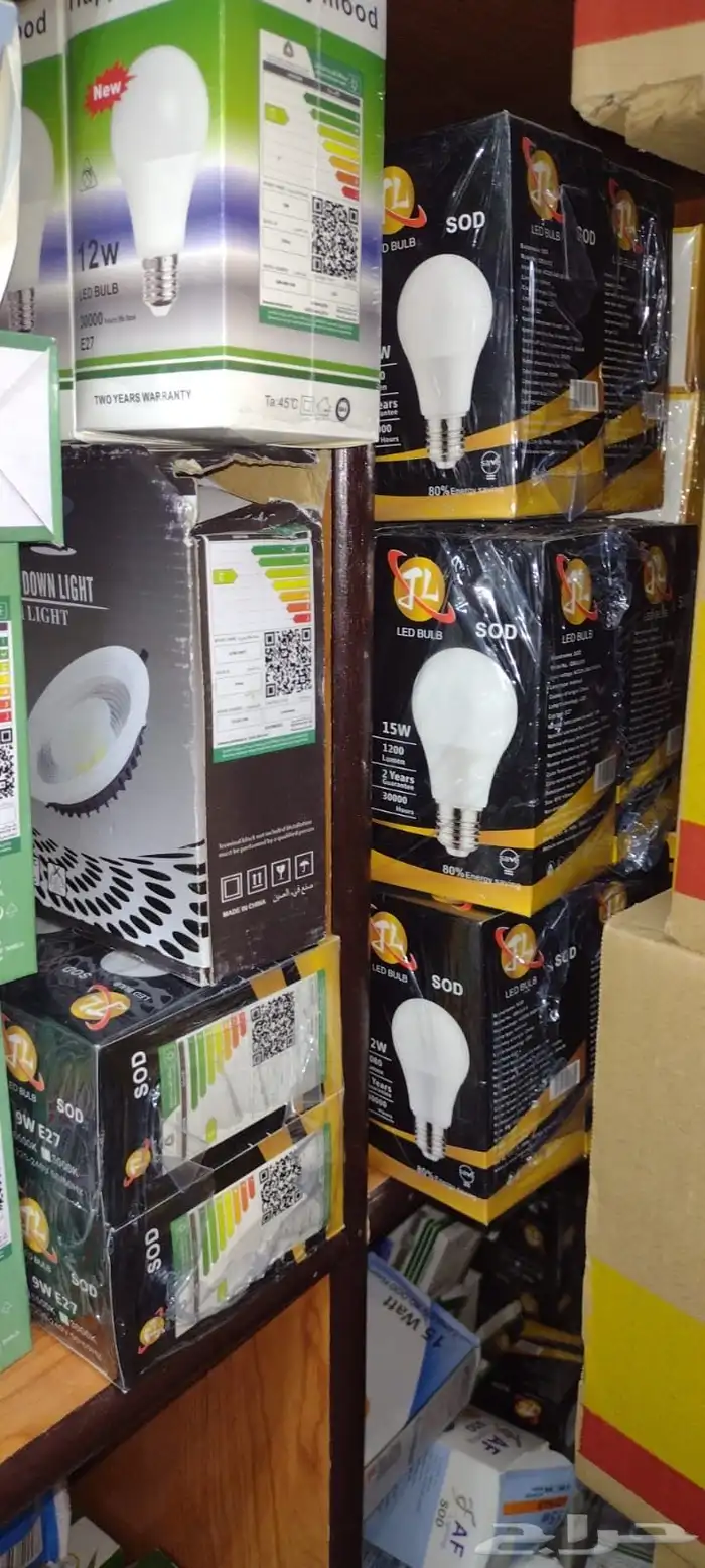 لمبات وأدوات كهربائية مخفضة وأسلاك دش 8