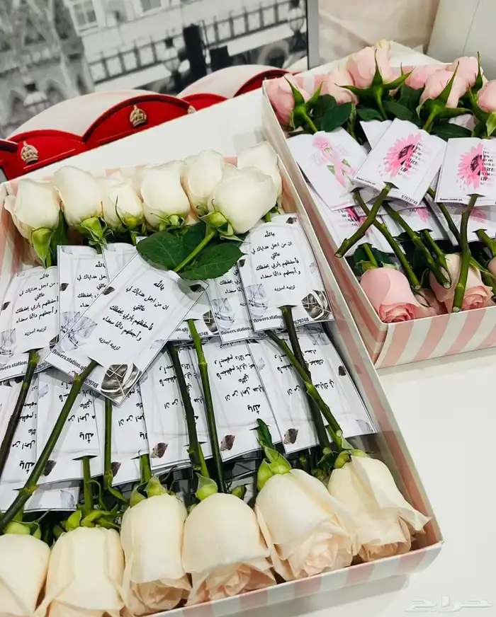 توزيعات ورد الجوري مع الكرت 12