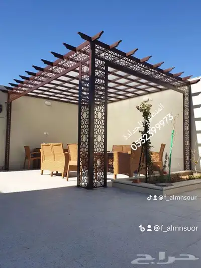 مظلات خارجيه وحدائق 5