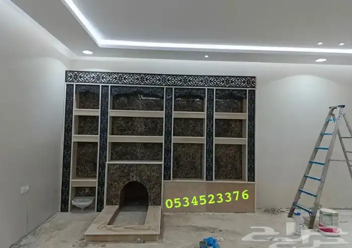 مشب تراثي مشطب اسود 13