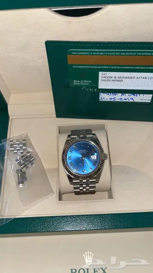 للبيع ساعه رولكس 41 بكامل المرفقات علبه وضمان 2019 0