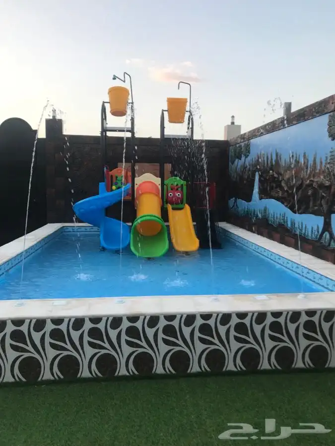 استراحه قسمين مسبحين بالعزيزيه للايجار 3