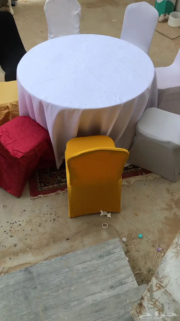 كراسي احمر مناسبات ومفارش 2