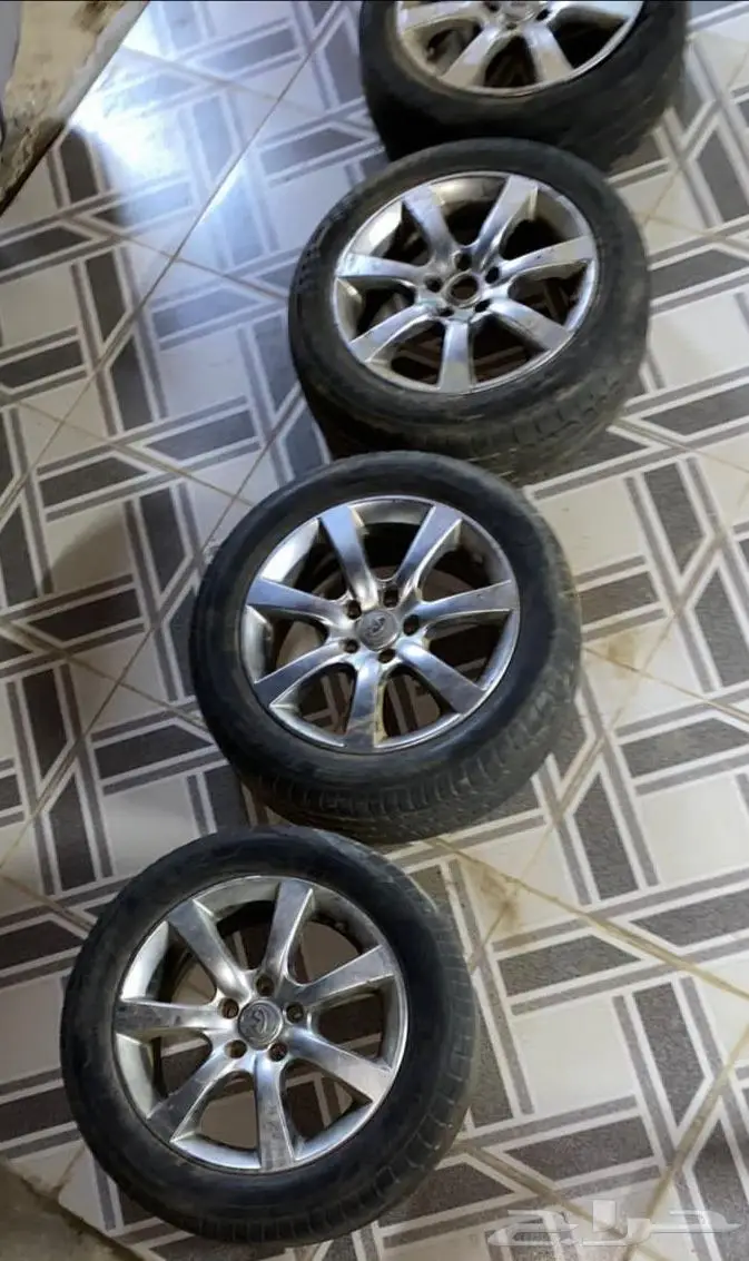 جنوط 17بدون كفرات انفنتي 2005 g35 اصلي وكالة 0