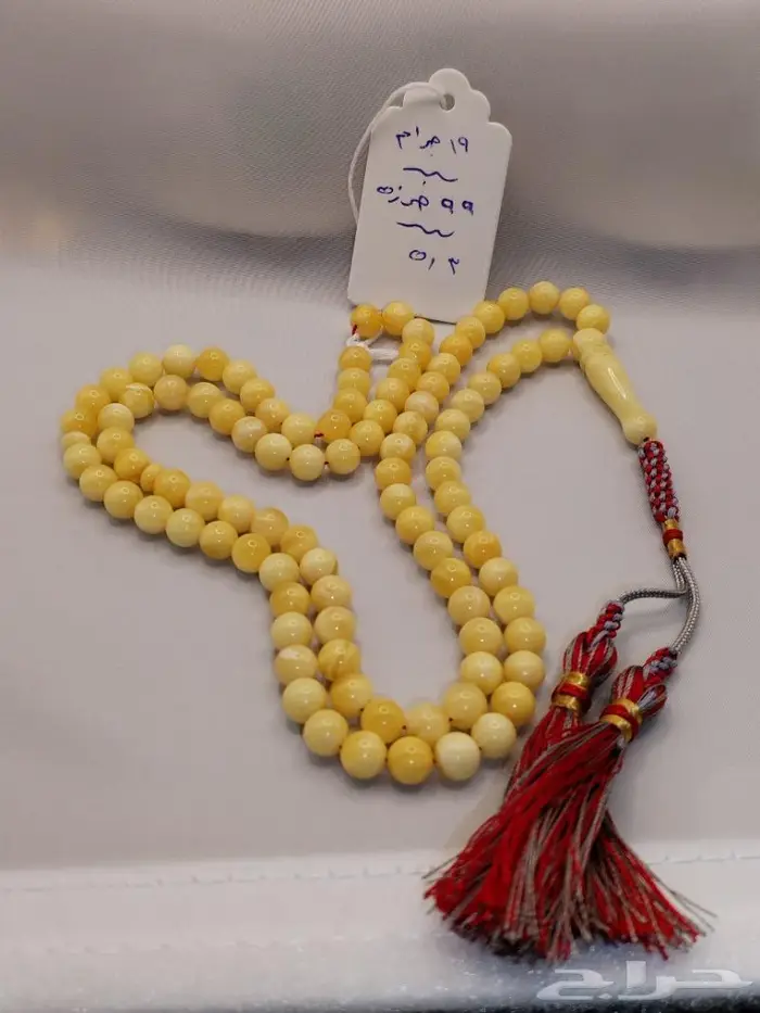 سبح كهرمان وعاج اصلي مشروط 1