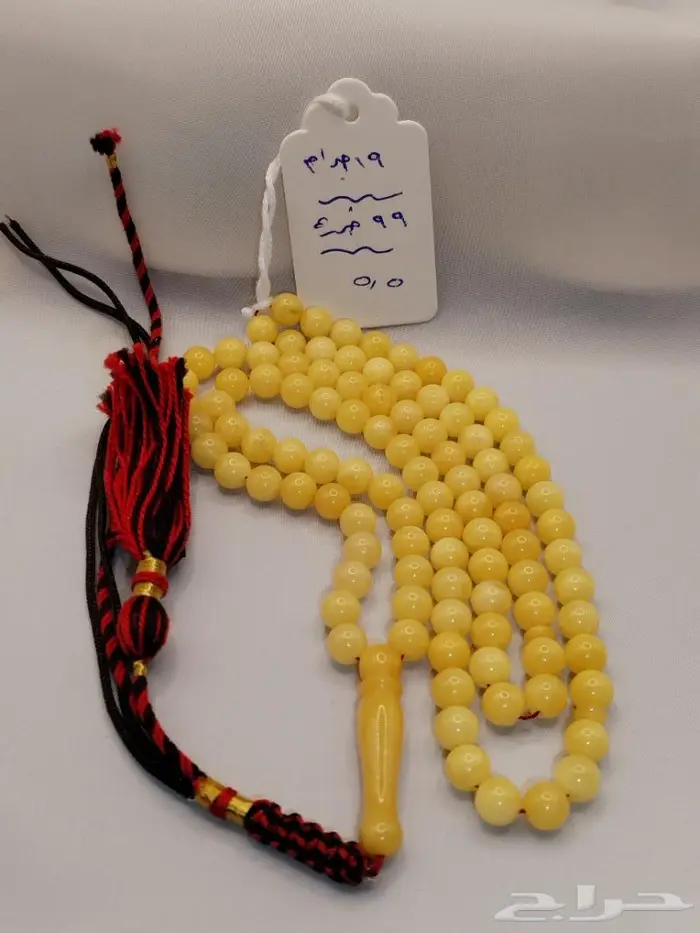 سبح كهرمان وعاج اصلي مشروط 2