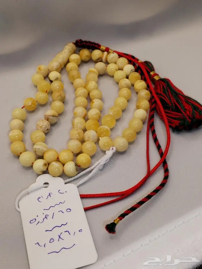 سبح كهرمان وعاج اصلي مشروط 4