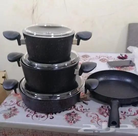 طقم قدور صناعة تركية جديد 0