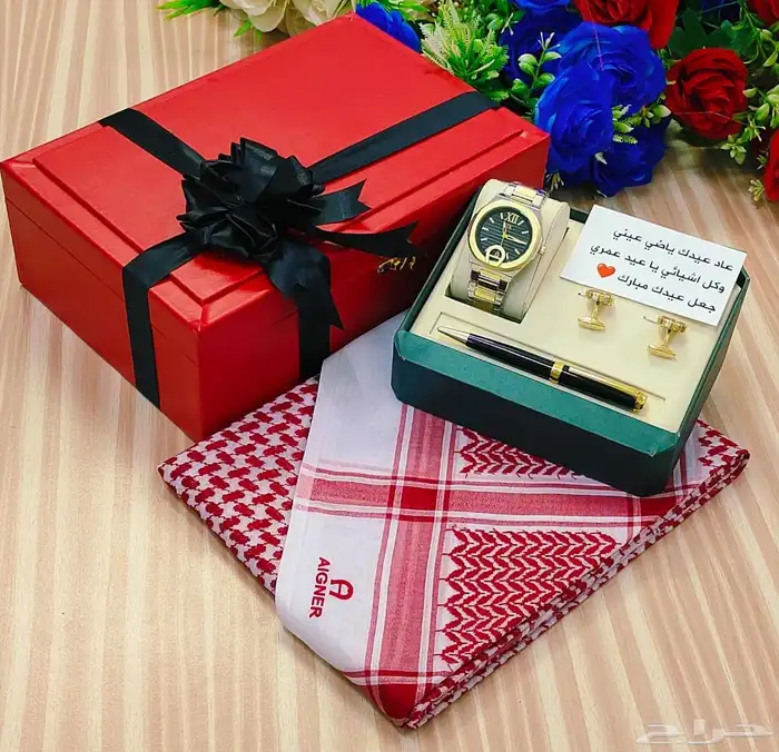 شماغ اجنر كلاسيك الجديد طقم رجالي هديه رجاليه 13