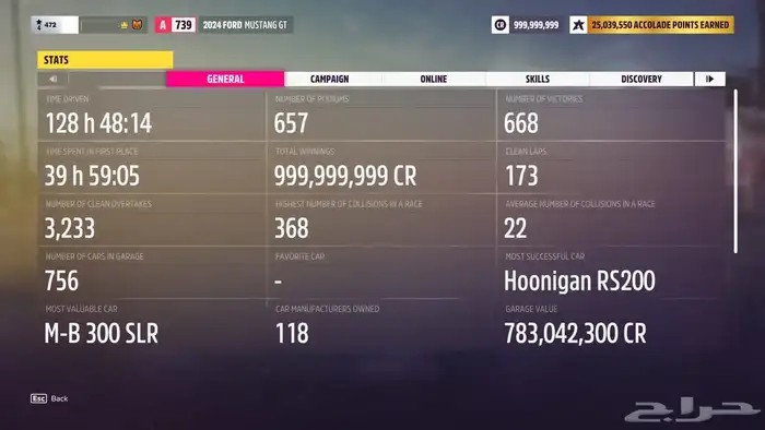 حساب فورزا مهكر سيزون32 جميع المواتر 4