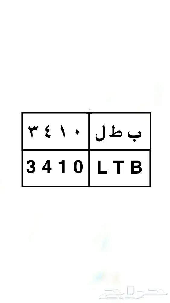 لوحة سيارة احرف بطل جاهزة للنقل 0