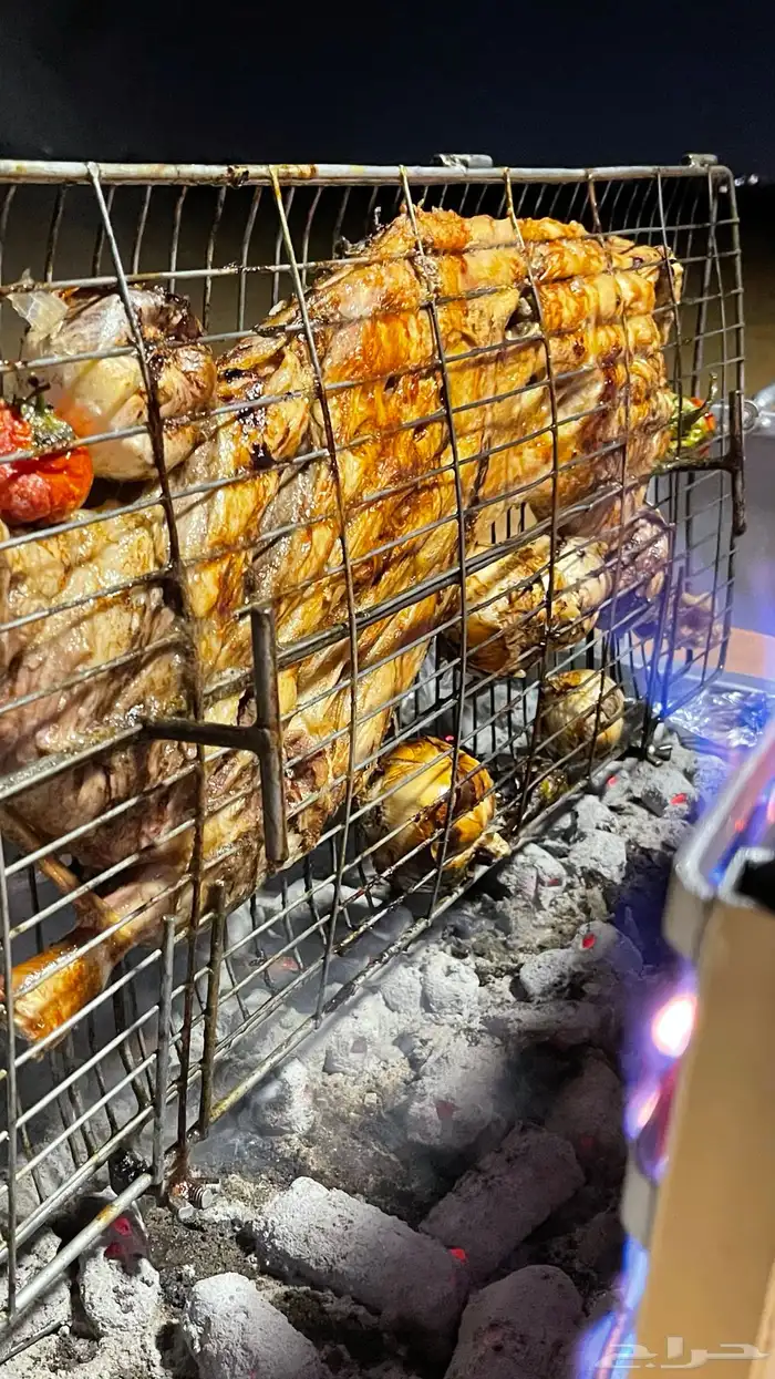 شوايه دجاج ولحم تعمل على الغاز والفحم 11