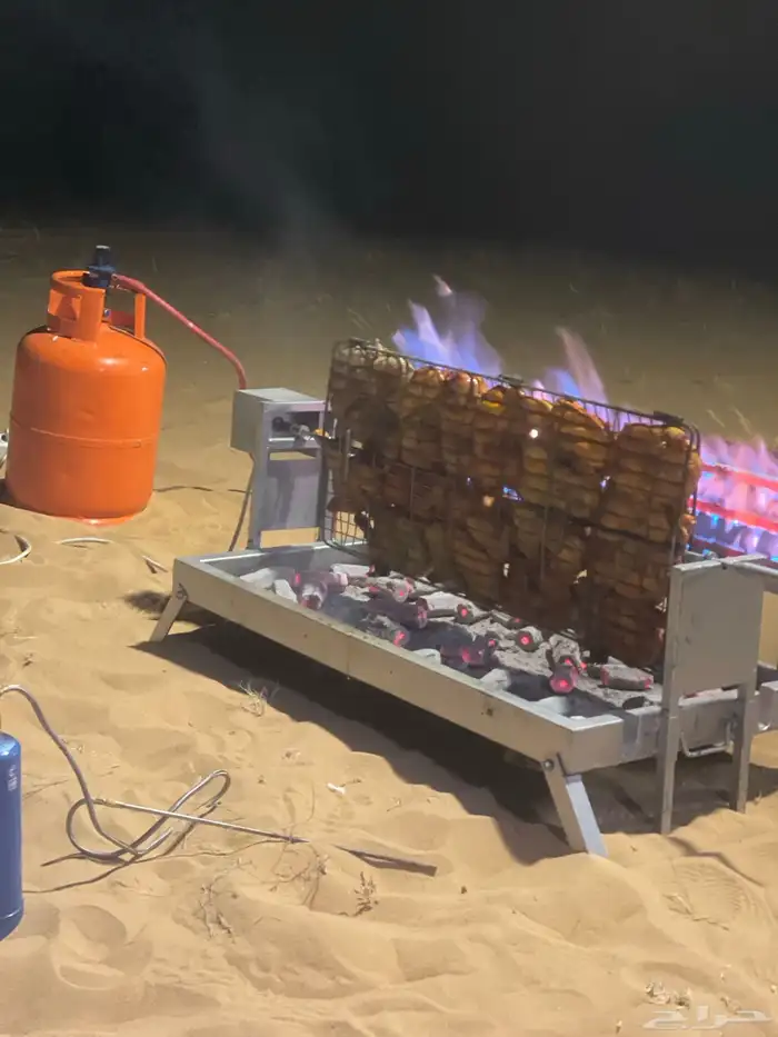 شوايه دجاج ولحم تعمل على الغاز والفحم 9