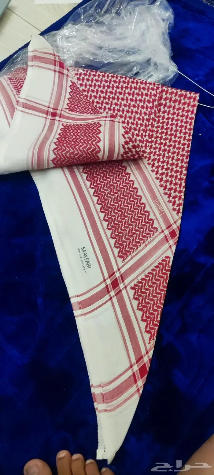 شماغ البسام ماي فير احمر غامق 2