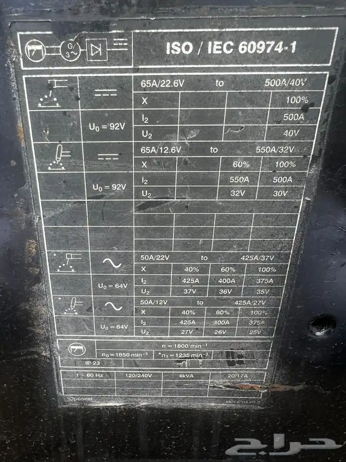 للبيع مكينة لحام 600 امبير ملر موديل 2011 2