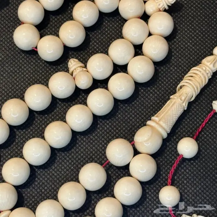 سبح كهرمان وعاج اصلي مشروط 7