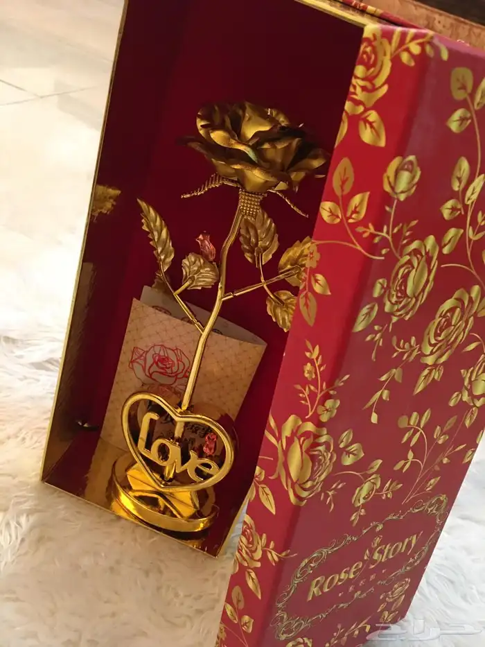 هدايا العيد الورده الذهبيه. الدائمه. اهداء مميز 4