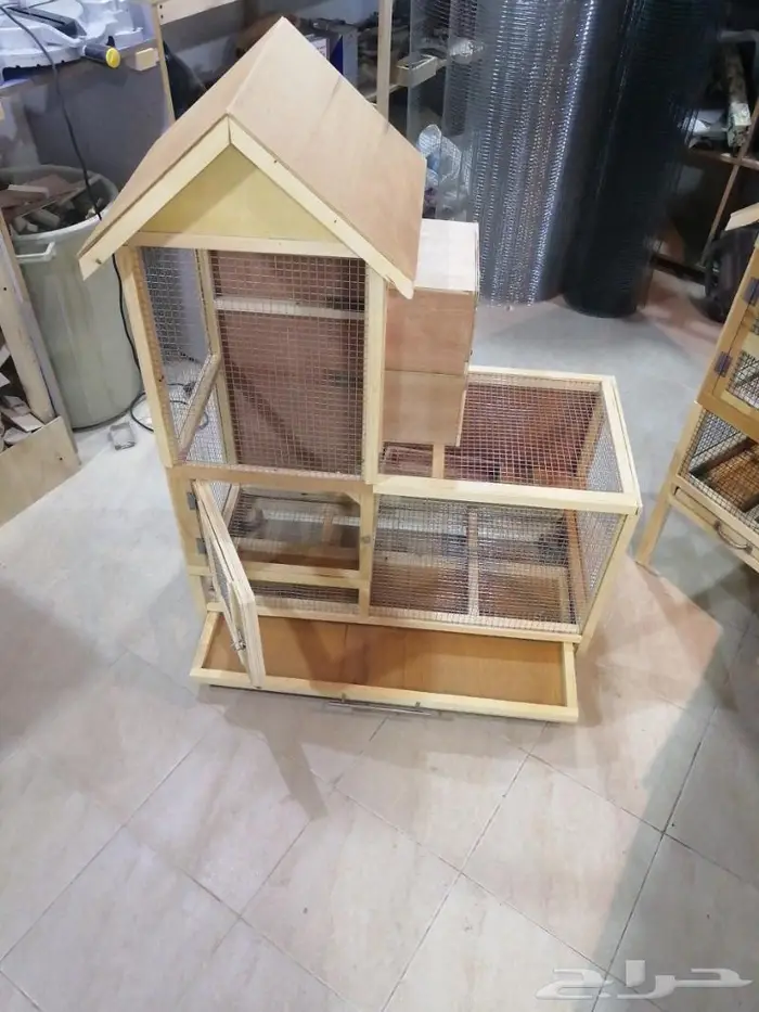 قفص عصافير خشبي 2