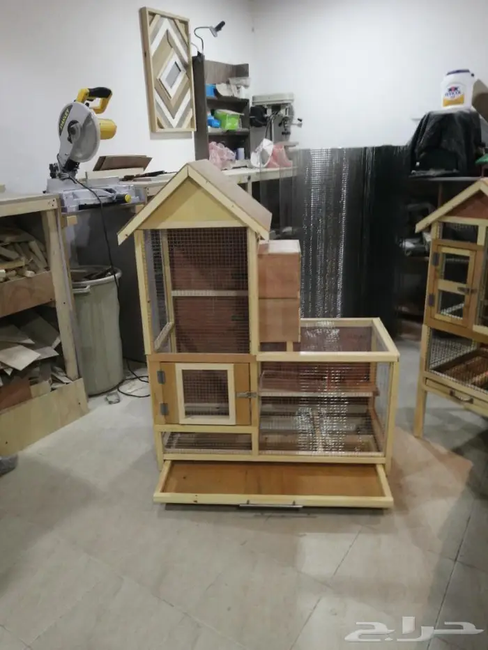 قفص عصافير خشبي 3