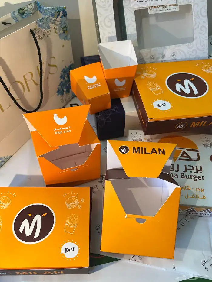 طباعة بوكسات كرتون ورق زبده ورق تغليف علب اكياس كيس كراتين 3