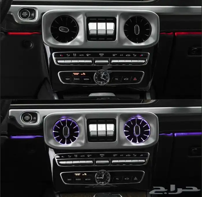 طارة جيب مرسيدس شكل G63 عادي وكاربون _كت تعديل G63 11