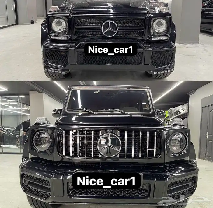 طارة جيب مرسيدس شكل G63 عادي وكاربون _كت تعديل G63 18