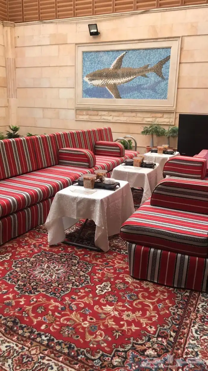 جلسات ومفارش وكراسي خيم وحفلات شي فاخر ومميز للإيجار 25