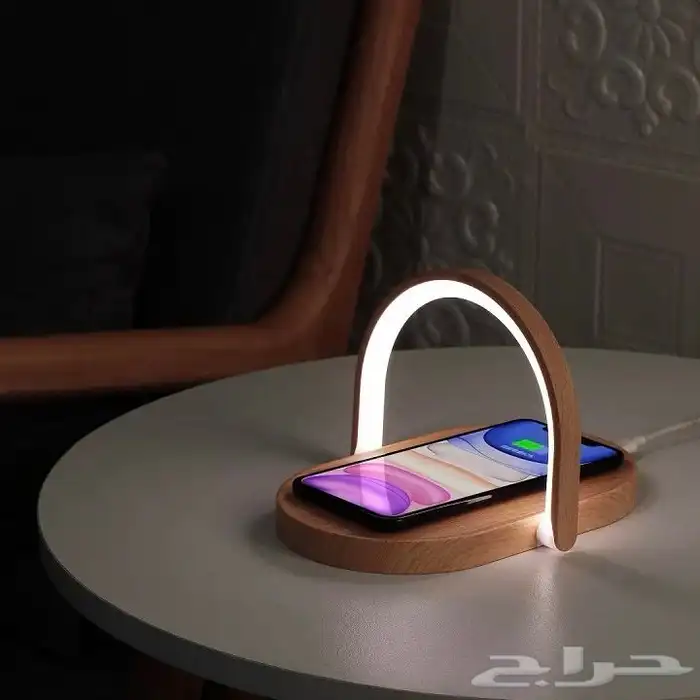 شاحن لاسلكي للجوال مع اضاءة بثلاث مستويات 2