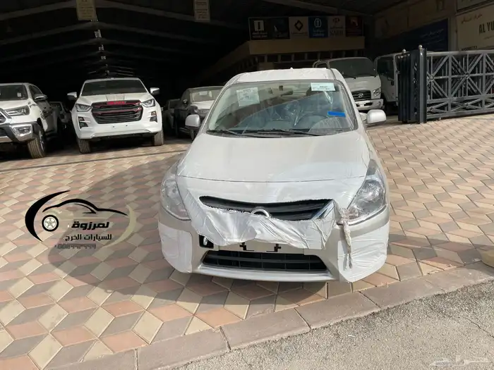 نيسان صني كمفورت شكل القديم جنوط 2024 ابيض - فضي 2
