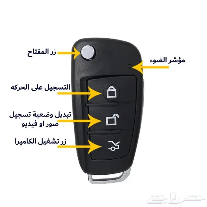 كاميرا ريموت السيارة HD صوت وصورة وتحفظ التسجيلات 3