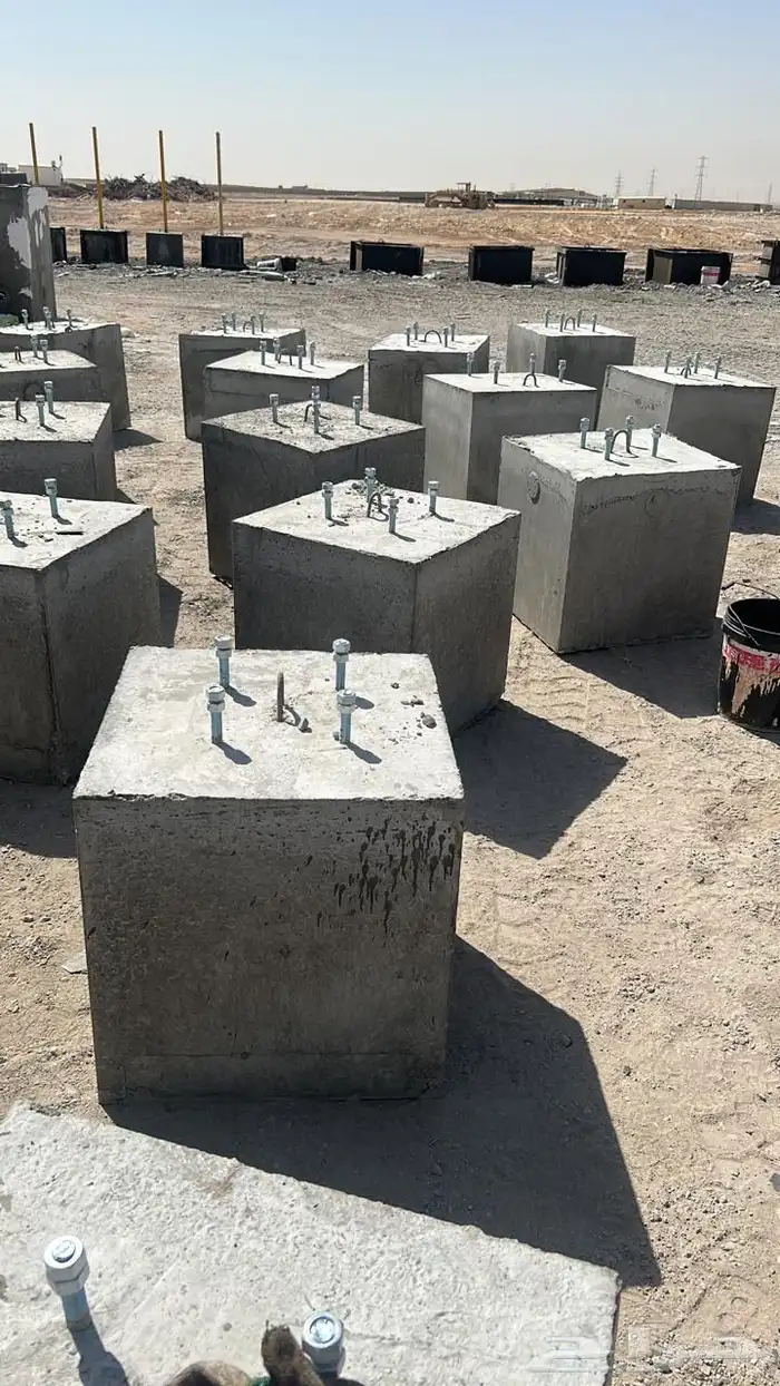 جميع الحواجز الخرسانة قواعد أعمدة إنارة مناهل 24