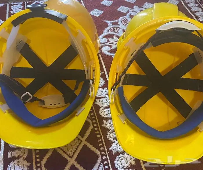 خوذه سلامه و سترت سلامه بلون اصفر وعاكس ليلي قفازات 6