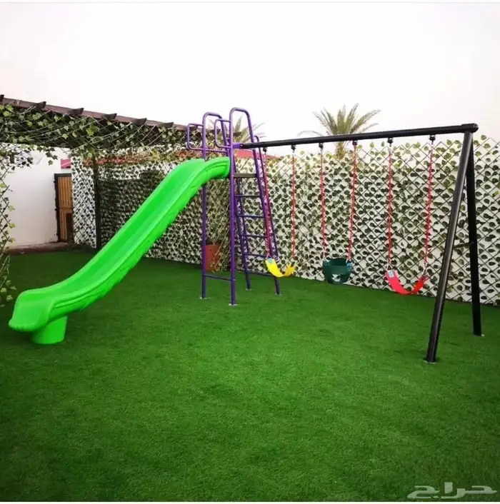 مراجيح مرجيحه مع زحليقة ألعاب اطفال 5