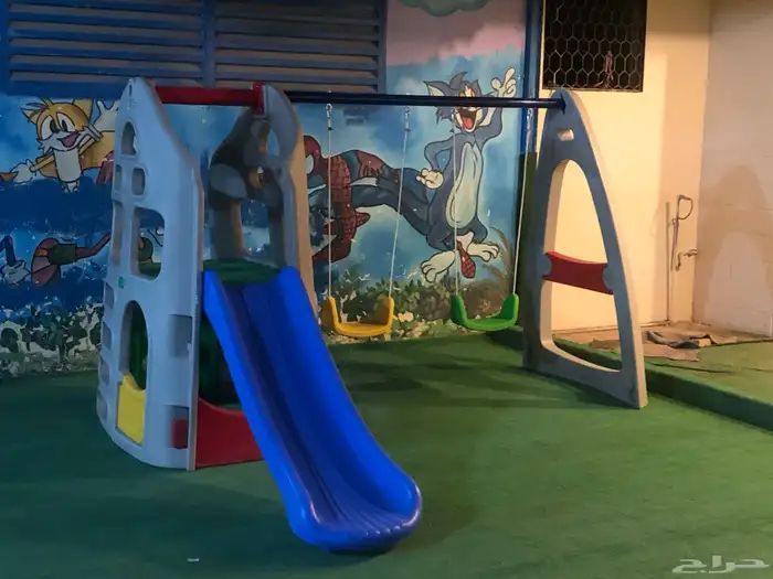 مراجيح مرجيحه مع زحليقة ألعاب اطفال 0