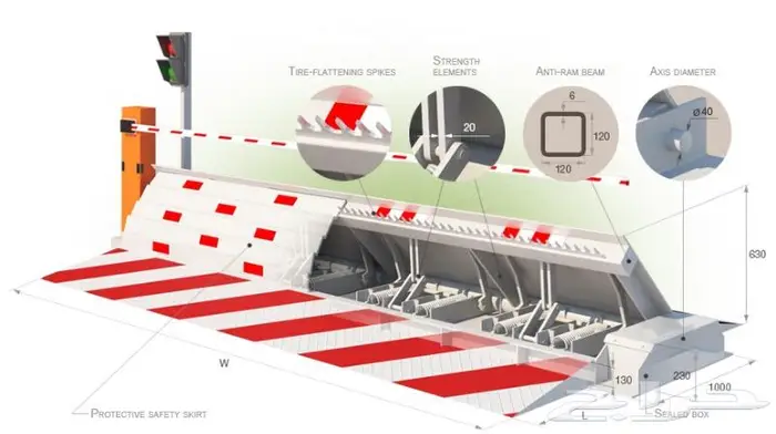 مصدات هيدروليكيه وشوكيه 10