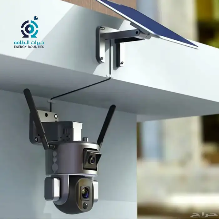 كاميرا طاقة شمسية دقة عاليه 4K بعدستين زوم 20X 4
