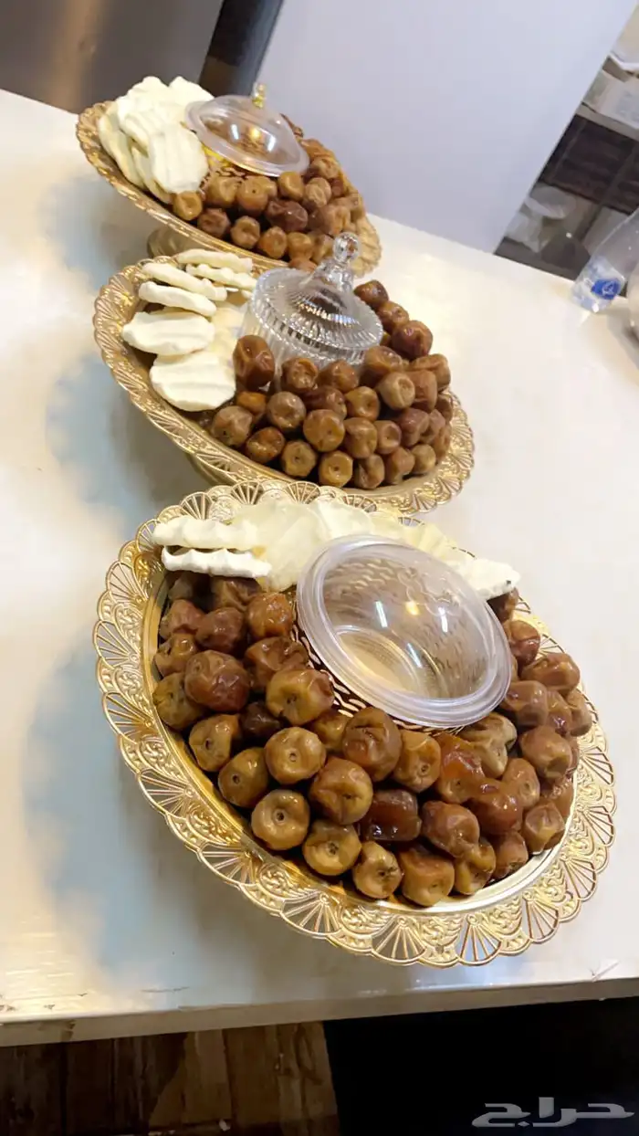 تجهيز صواني تمر ومضير وسمن للافراح كبيره او صغيره 5