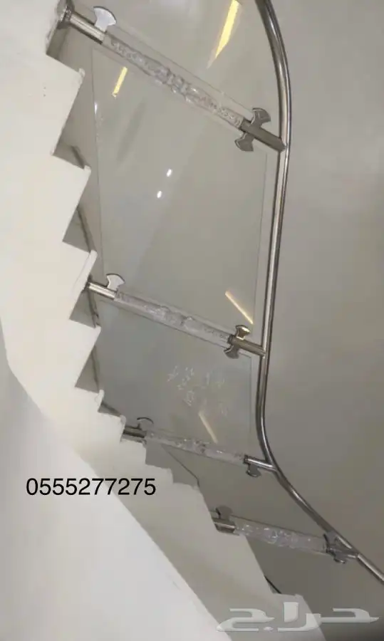 ورشة استنلس استيل دربزان درج حواجز شبابيك 42