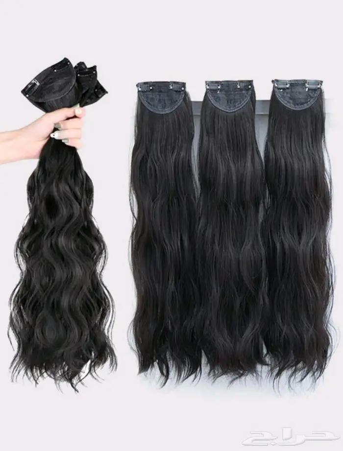 باروكات شعر وصلات شعر كلبسات سهل فك وتركيب 1