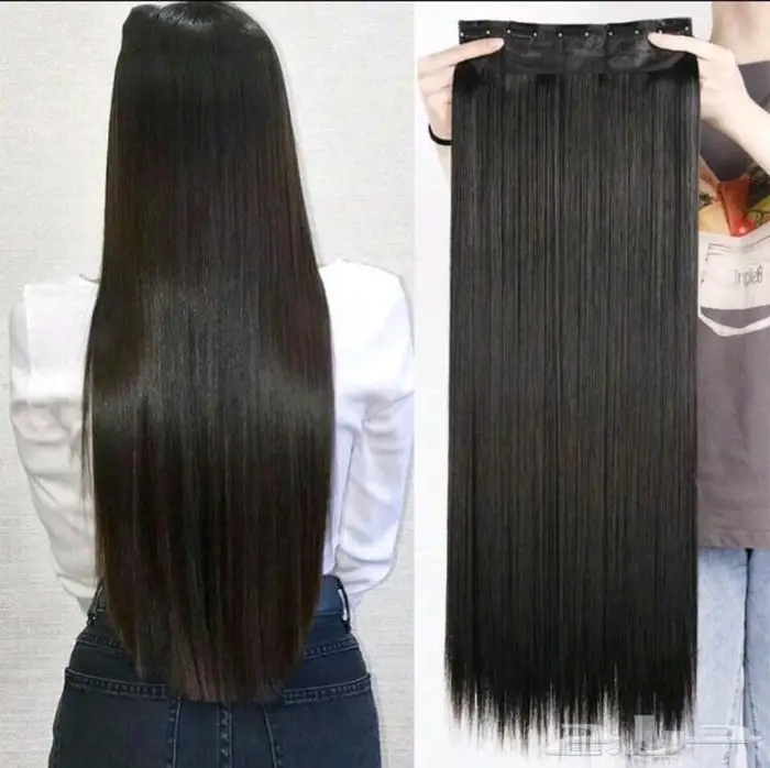 باروكات شعر وصلات شعر كلبسات سهل فك وتركيب 4