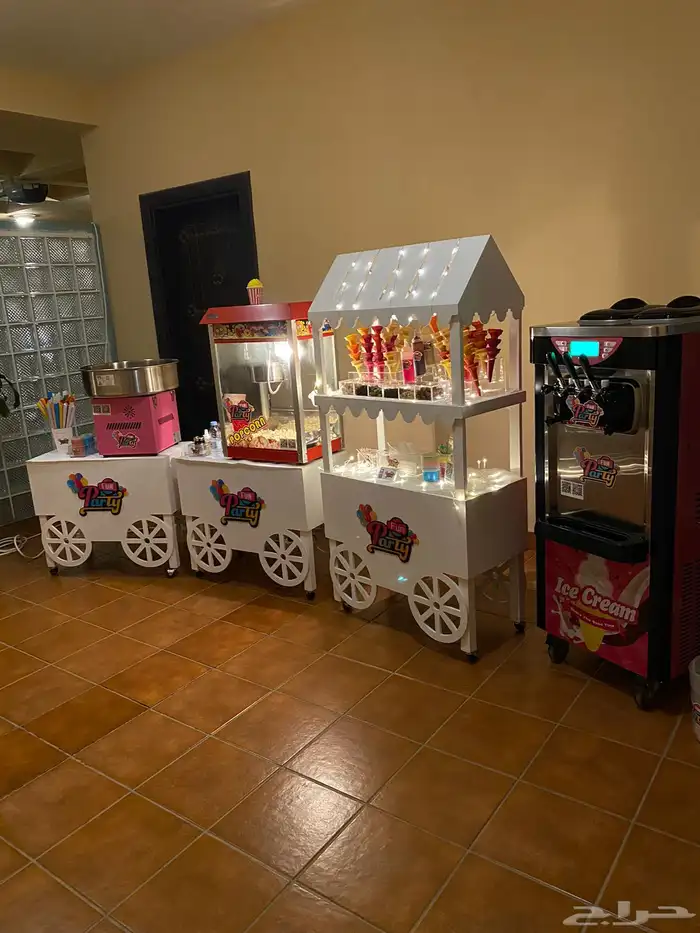 عربات تسالي ايسكريم فشار غزل بنات ذرة كرسبي بانكيك ثيم 0