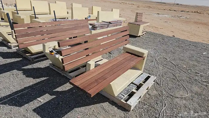 حجر زينة حدائق نيوجرسي حواجز خرسانيه قواعد أعمدة إنارة 15