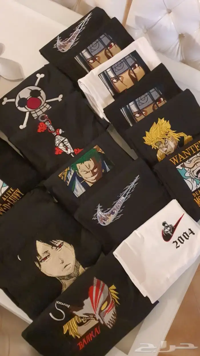 تيشرتات هوديات انمي تطريز وطباعة 0
