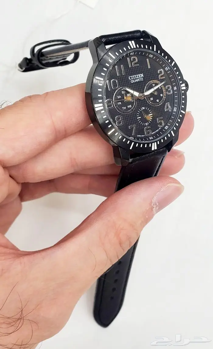 ساعة سيتيزن الاصلية جلد للبيع ب300 ريال 2