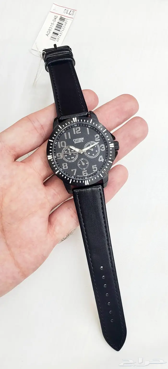 ساعة سيتيزن الاصلية جلد للبيع ب300 ريال 4