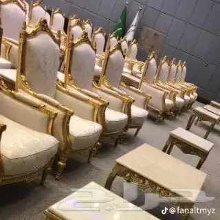 تاجير كنب وكراسي وطاولات طعام ومستلزمات الحفلات 24