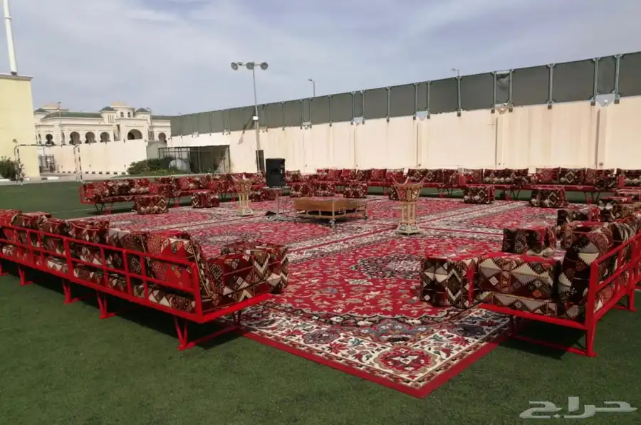 تأجير وتجهيزالمناسبات ضيافه بوفيه خيام جلسات سجاد طاولات 7