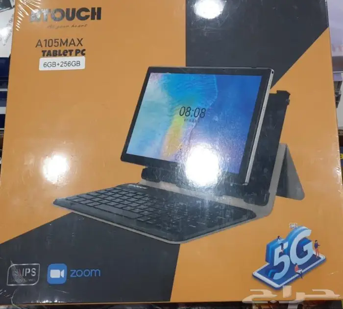 تاب مع كيبوردالذاكره256جيجا الرام 6جيجا 0