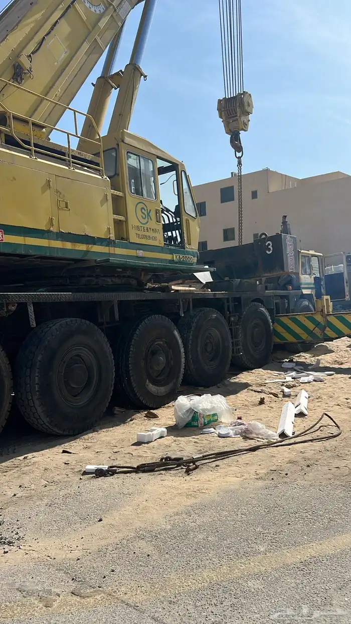 اجار رافعات وكرينات ومعدات ثقيله من 200 طن الى 7 طن جوال 16